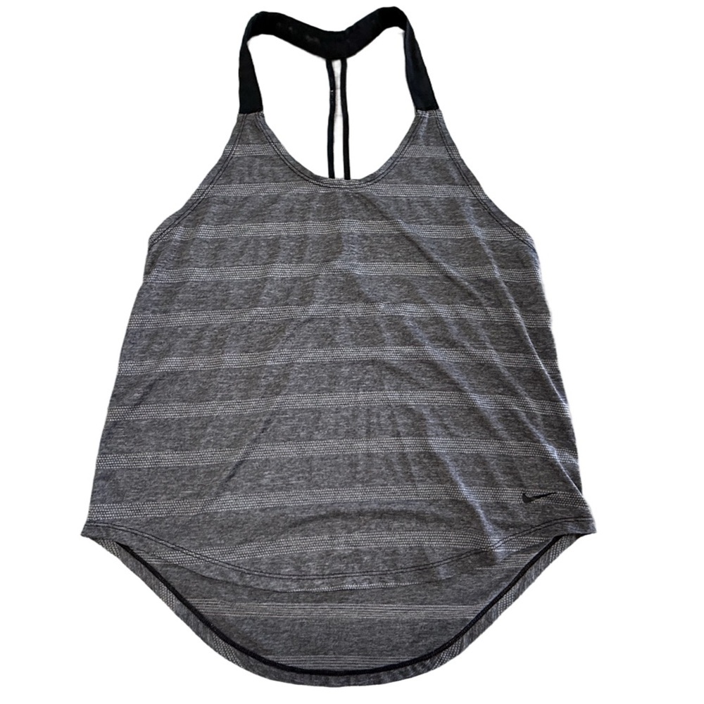 Nike Black and Grey RacerBack Workout Tank Size Small